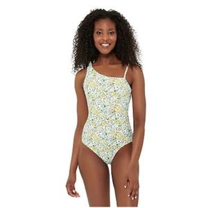 NWT Freshwater Summer Floral One Shoulder One Piece Swimsuit